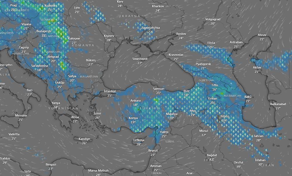 Meteorolojiden bölge ve saat verip uyardı! Fırtına geliyor 7